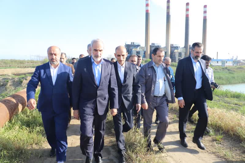 استاندار مازندران از واحدهای مختلف نیروگاه شهید سلیمی نکا بازدید کرد / ضرورت لایروبی مستمر حوضچه نیروگاه برق نکا 